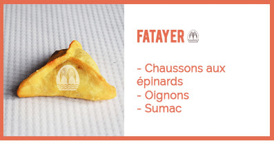 Fatayer - 1.50€ / pièce fatayer"