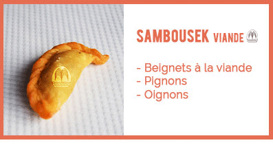 Samboussek Viande - 1.50€ / pièce SV"